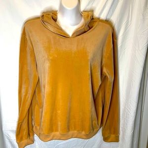 HOTOUCH caramel velour hoodie size XL